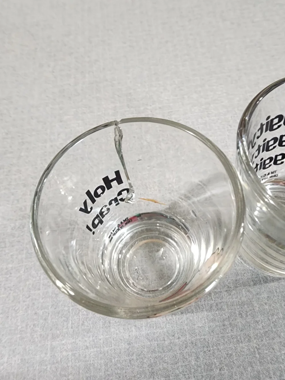 Family Guy Cartoon Shot Glass Set - One Has Heavy Crack